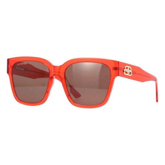New Authentic  BALENCIAGA Red Square BB0056S 005 Sunglasses Women - Picture 1 of 4